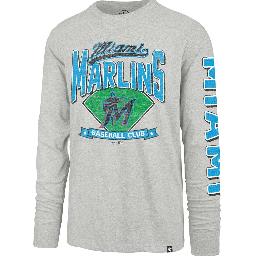 Miami Marlins '47 Fair Ball Franklin Long Sleeve T-Shirt Sale