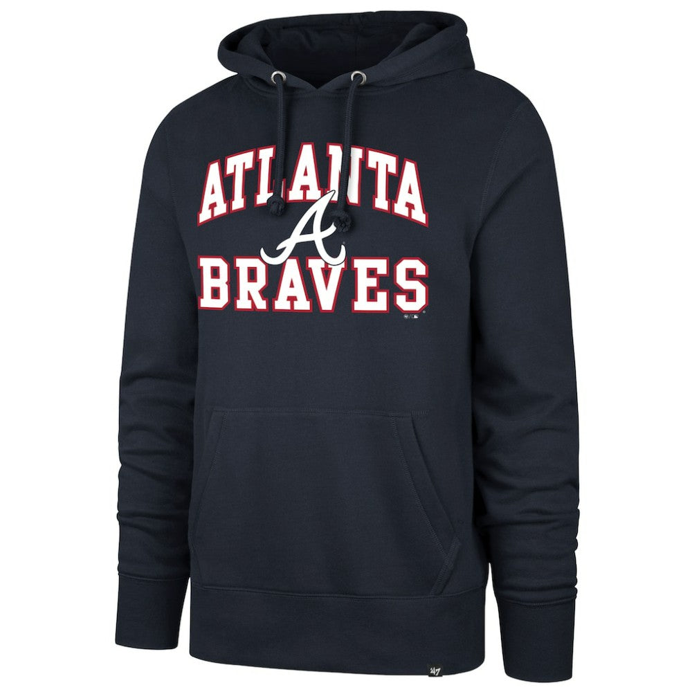 Atlanta Braves '47  Velocity Headline Pullover Hoodie Near Me