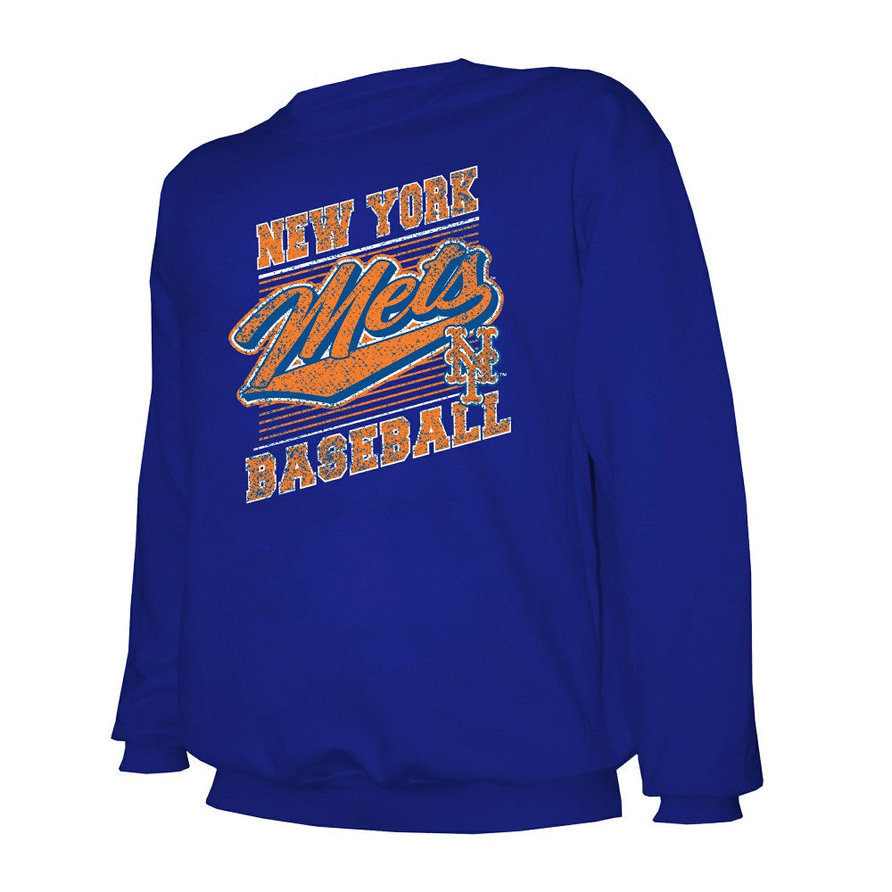 New York Mets Stitches Lightweight Crew Sweatshirt Near Me