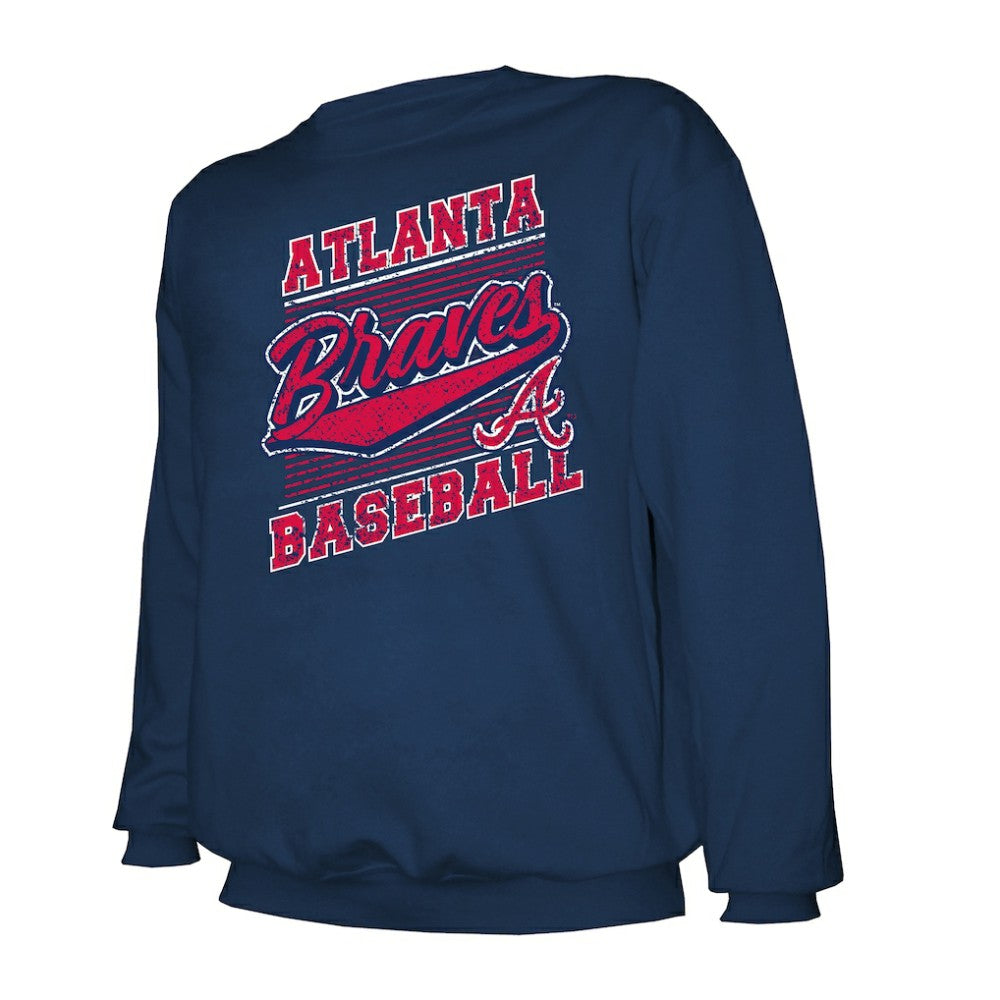 Atlanta Braves Stitches Lightweight Crew Sweatshirt Sale
