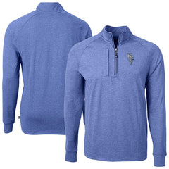 Kansas City Royals Cutter & Buck Adapt Eco Knit Heather Quarter-Zip Pullover Top Discount