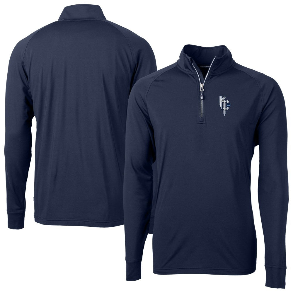 Kansas City Royals Cutter & Buck Adapt Eco Knit Stretch Recycled Quarter-Zip Pullover Top Near Me