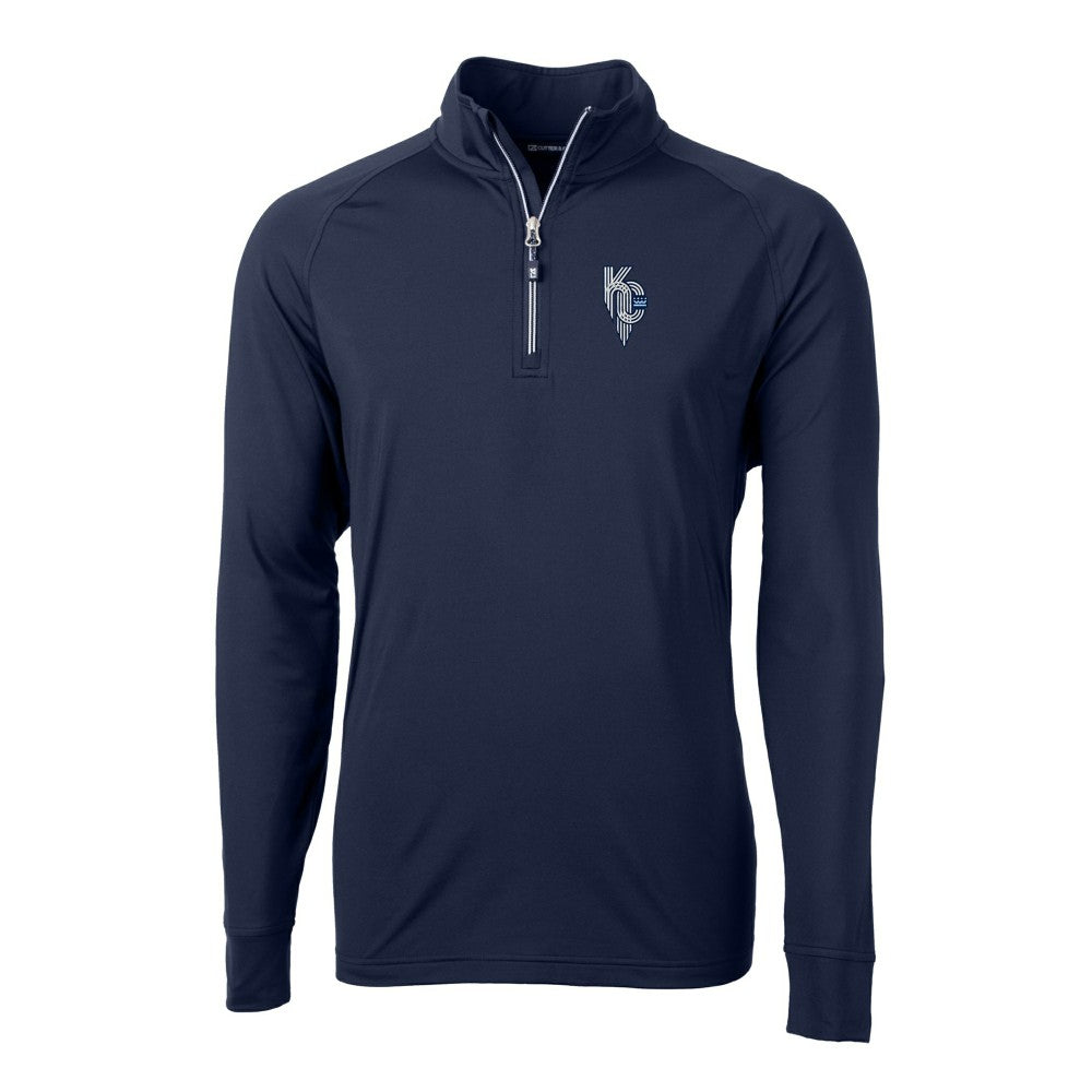 Kansas City Royals Cutter & Buck Adapt Eco Knit Stretch Recycled Quarter-Zip Pullover Top Near Me