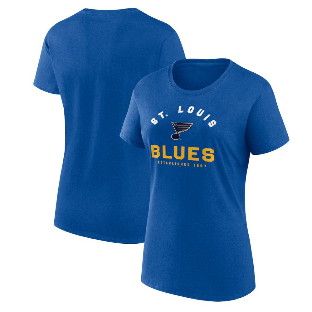 St. Louis Blues Logo Athletic Women's Unrivaled T-Shirt - Blue | NHL sale