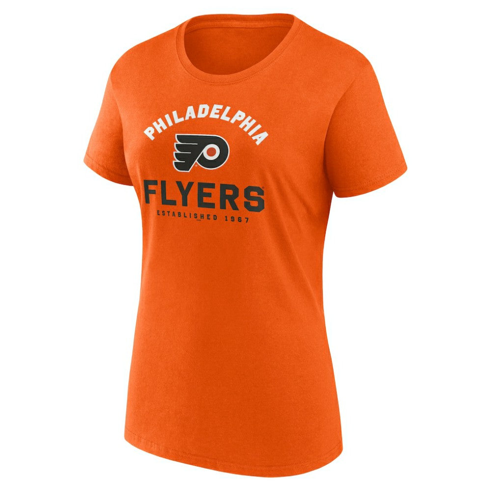 Philadelphia Flyers Logo Athletic Women's Unrivaled T-Shirt - Orange | NHL Lifestyle