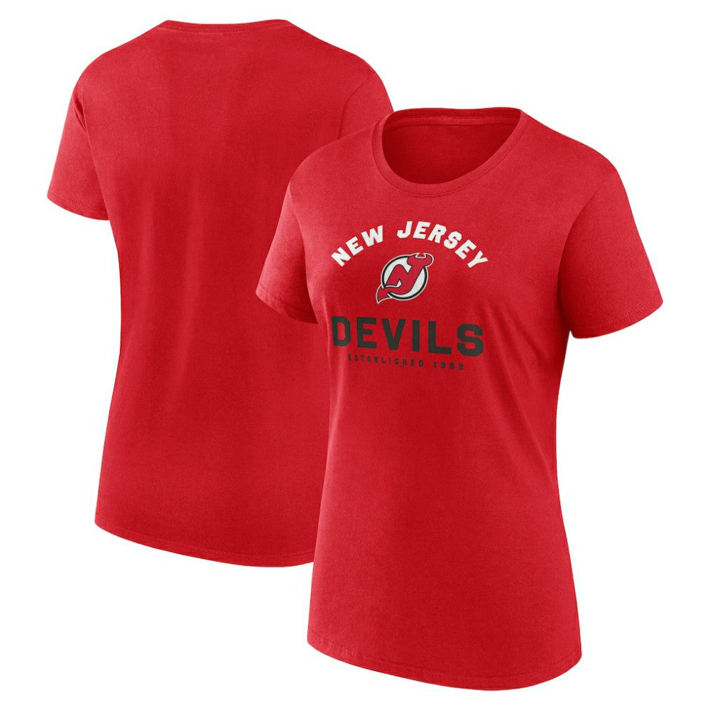 New Jersey Devils Logo Athletic Women's Unrivaled T-Shirt - Red | NHL on sale