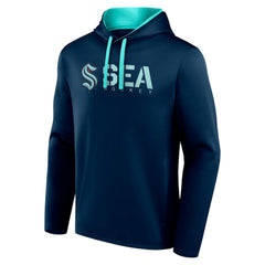 Seattle Kraken Logo Athletic Head Start Pullover Hoodie - Navy | NHL discount