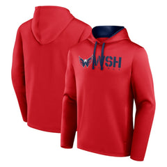 Washington Capitals Logo Athletic Head Start Pullover Hoodie - Red | NHL Lifestyle