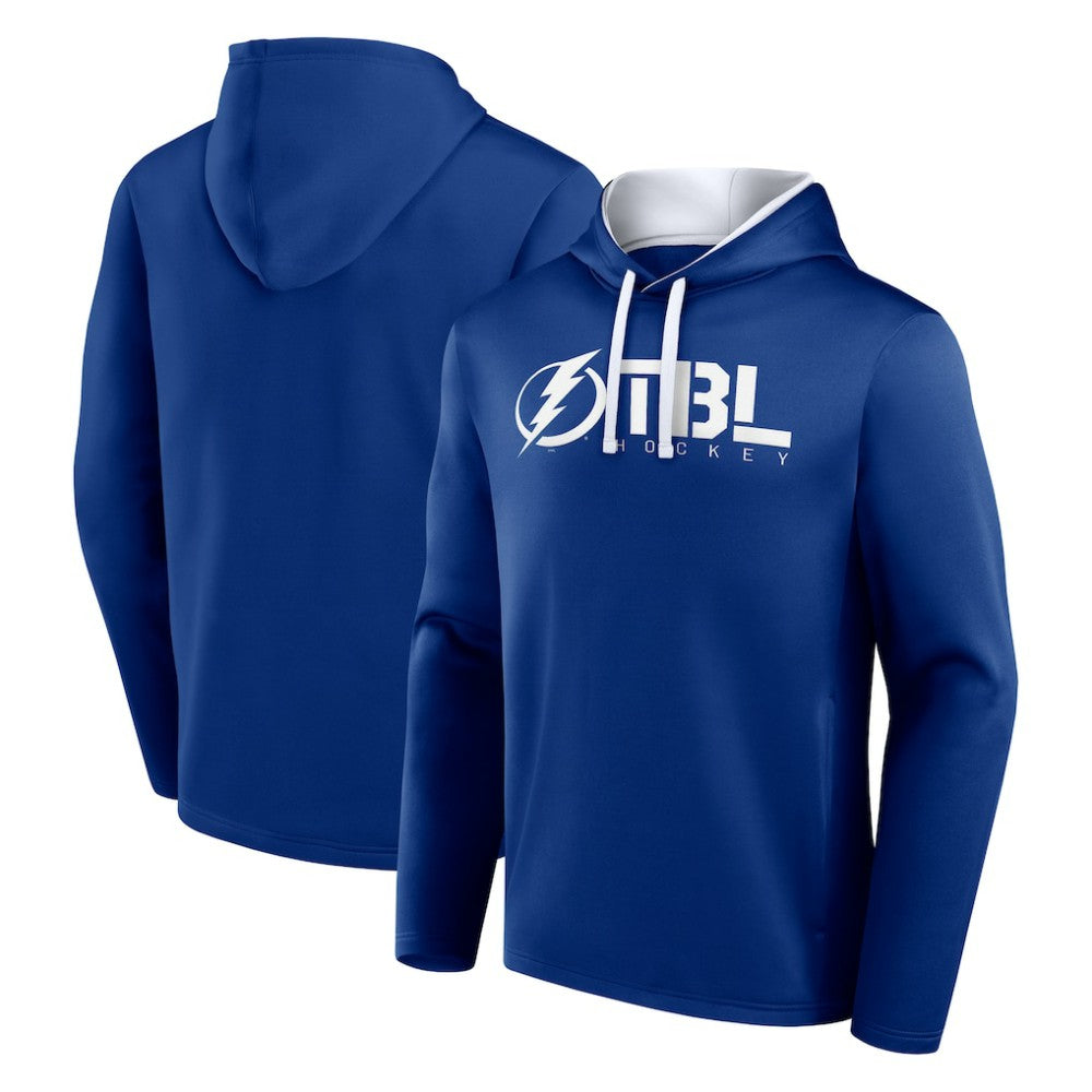 Tampa Bay Lightning Logo Athletic Head Start Pullover Hoodie - Blue | NHL online