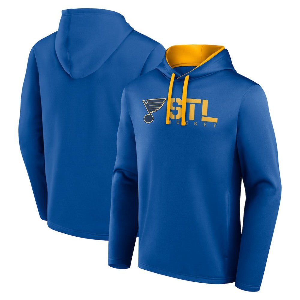 St. Louis Blues Logo Athletic Head Start Pullover Hoodie - Blue | NHL discount