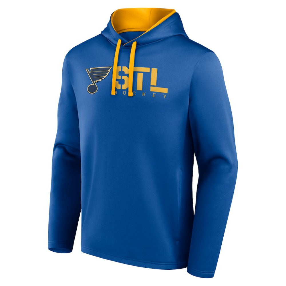 St. Louis Blues Logo Athletic Head Start Pullover Hoodie - Blue | NHL discount