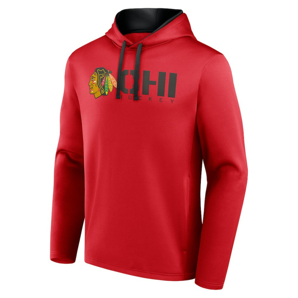 Chicago Blackhawks Logo Athletic Head Start Pullover Hoodie - Red | NHL near me