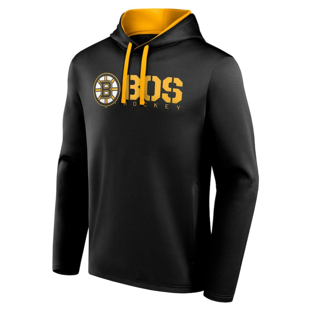 Boston Bruins Logo Athletic Head Start Pullover Hoodie - Black | NHL online