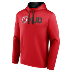 New Jersey Devils Logo Athletic Head Start Pullover Hoodie - Red | NHL Clearance