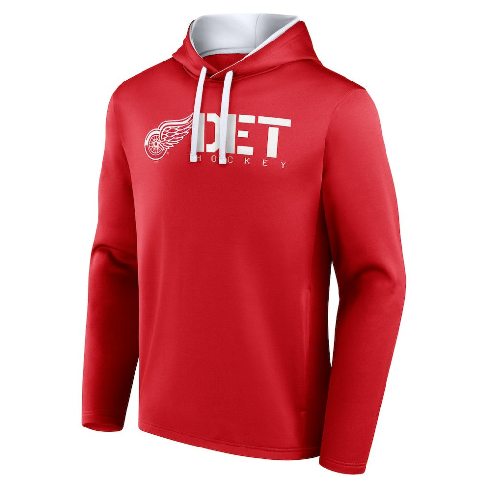 Detroit Red Wings Logo Athletic Head Start Pullover Hoodie - Red | NHL on sale