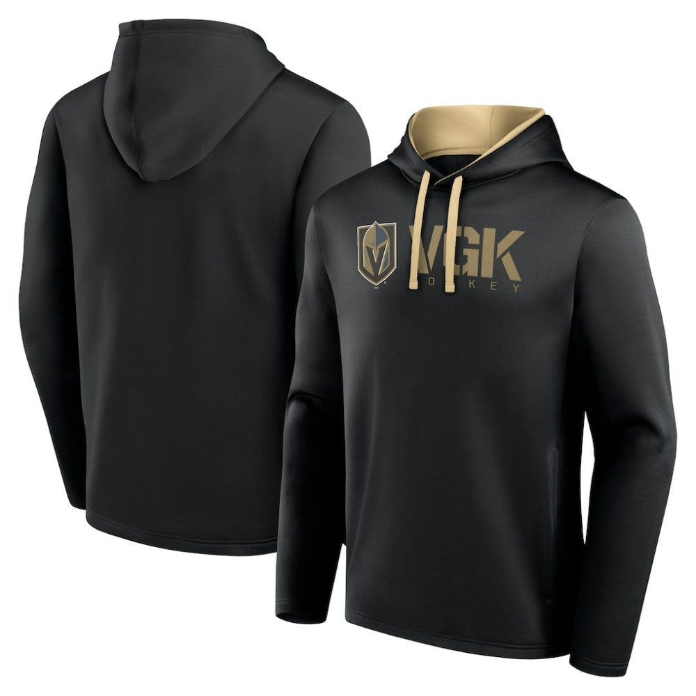 Vegas Golden Knights Logo Athletic Head Start Pullover Hoodie - Black | NHL on sale