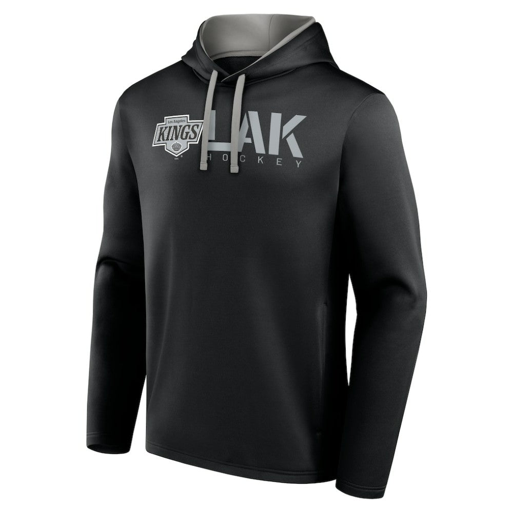 Los Angeles Kings Logo Athletic Head Start Pullover Hoodie - Black | NHL online