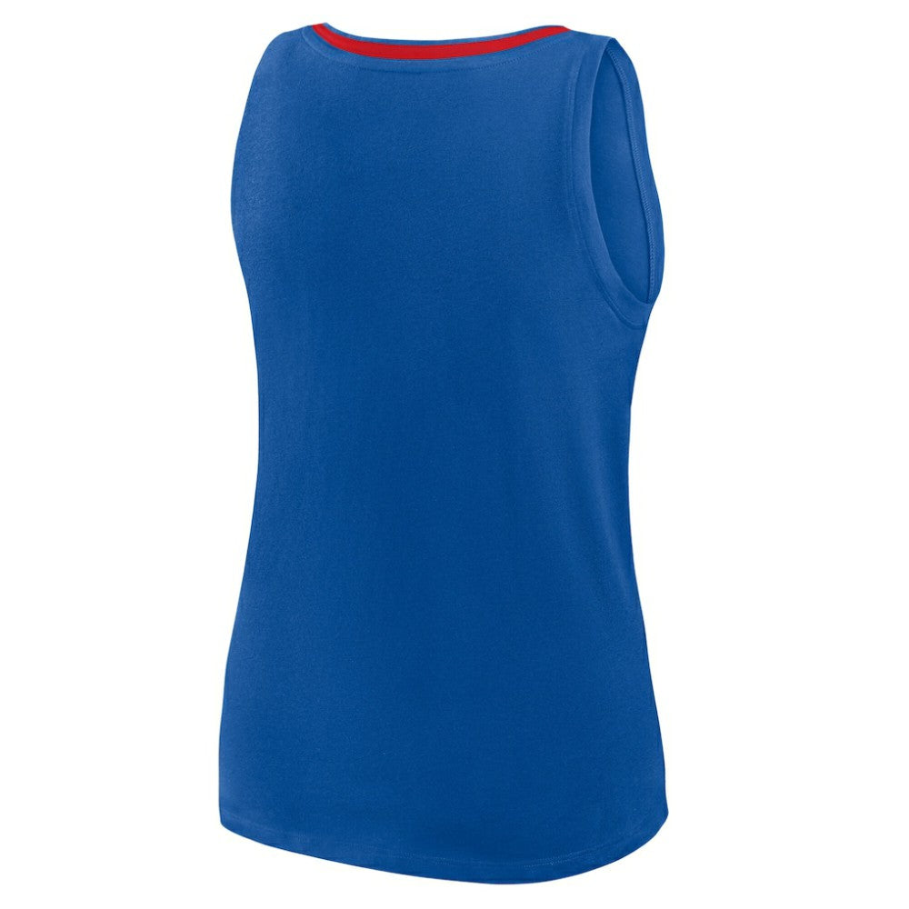 New York Rangers Logo Athletic Women's Stellar Win V-Neck Tank Top - Blue | NHL sale
