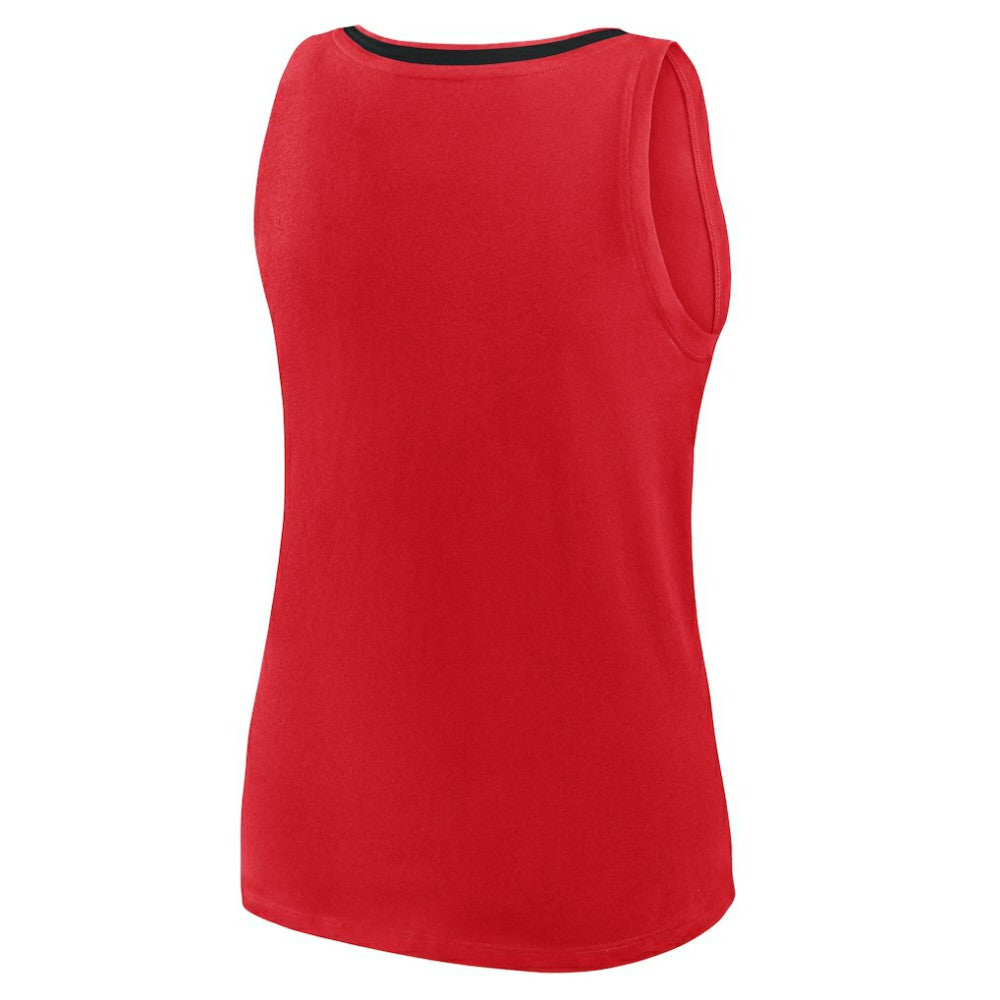 New Jersey Devils Logo Athletic Women's Stellar Win V-Neck Tank Top - Red | NHL discount