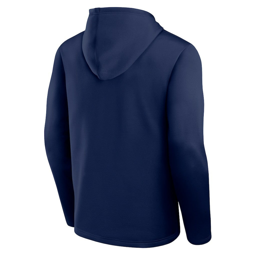 Denver Nuggets Logo Athletic Head Start Pullover Hoodie Navy