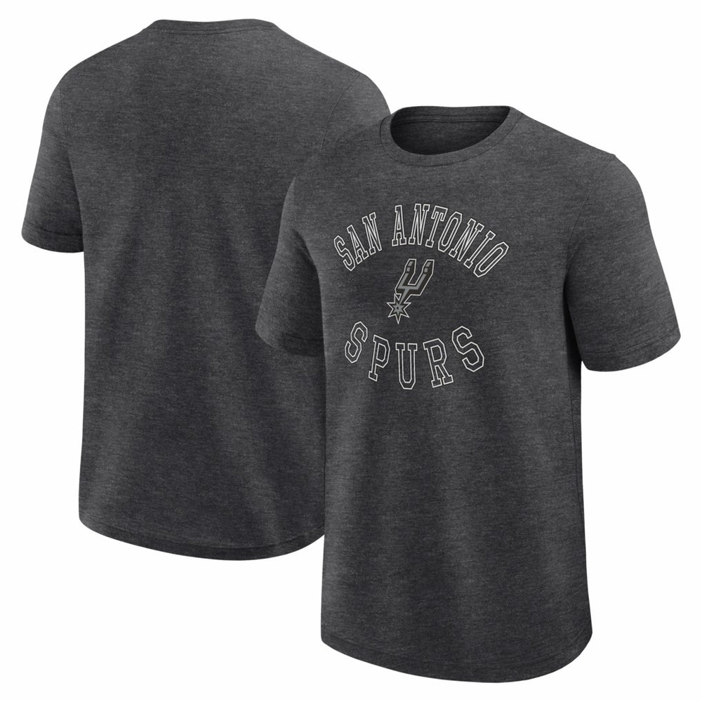 San Antonio Spurs Logo Athletic Success T-Shirt Heather Charcoal