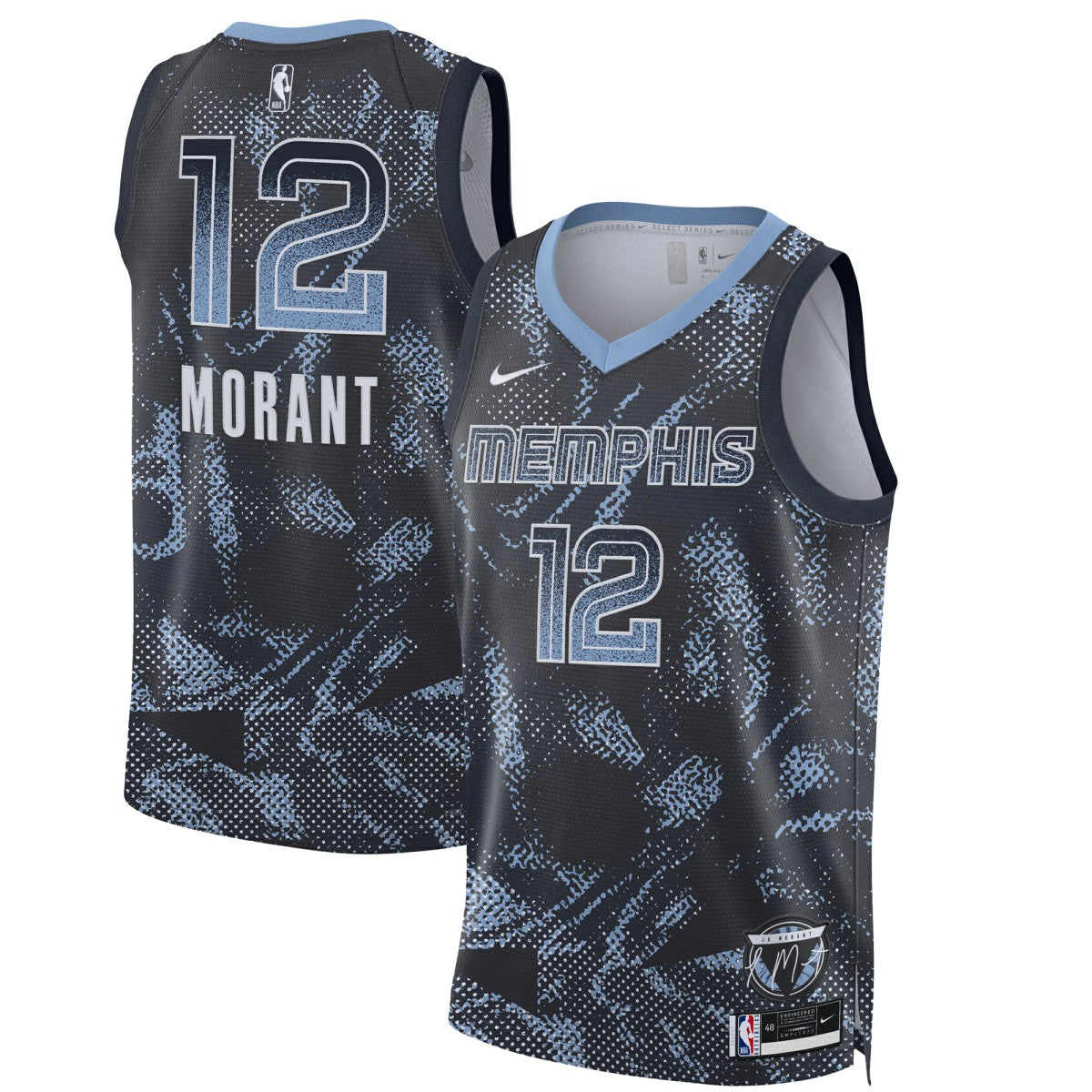 Nike Ja Morant Memphis Grizzlies Unisex 2025 Select Series Swingman Player Jersey Navy