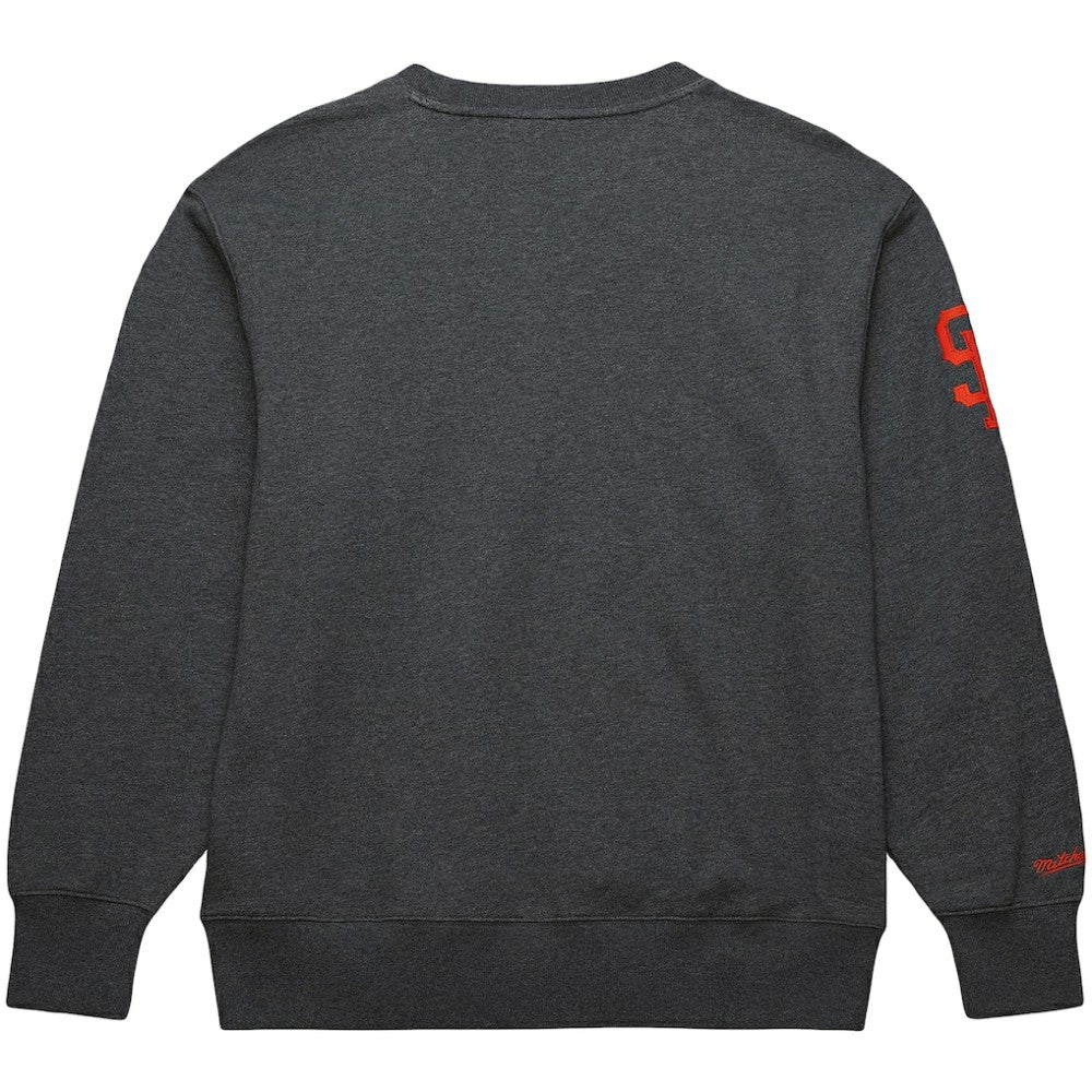 Willie Mays San Francisco Giants Mitchell & Ness Legends Collection Vintage Logo Name & Number Fleece Pullover Sweatshirt for sale