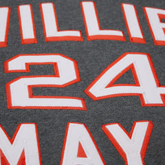 Willie Mays San Francisco Giants Mitchell & Ness Legends Collection Vintage Logo Name & Number Fleece Pullover Sweatshirt for sale