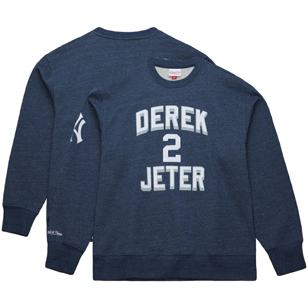 Derek Jeter New York Yankees Mitchell & Ness Legends Collection Vintage Logo Fleece Name & Number Pullover Sweatshirt Near Me