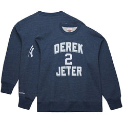 Derek Jeter New York Yankees Mitchell & Ness Legends Collection Vintage Logo Fleece Name & Number Pullover Sweatshirt Near Me