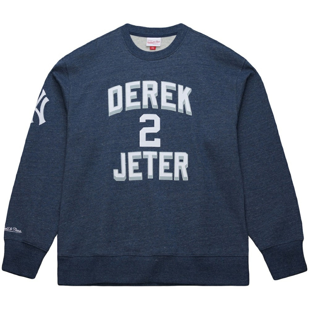 Derek Jeter New York Yankees Mitchell & Ness Legends Collection Vintage Logo Fleece Name & Number Pullover Sweatshirt Near Me