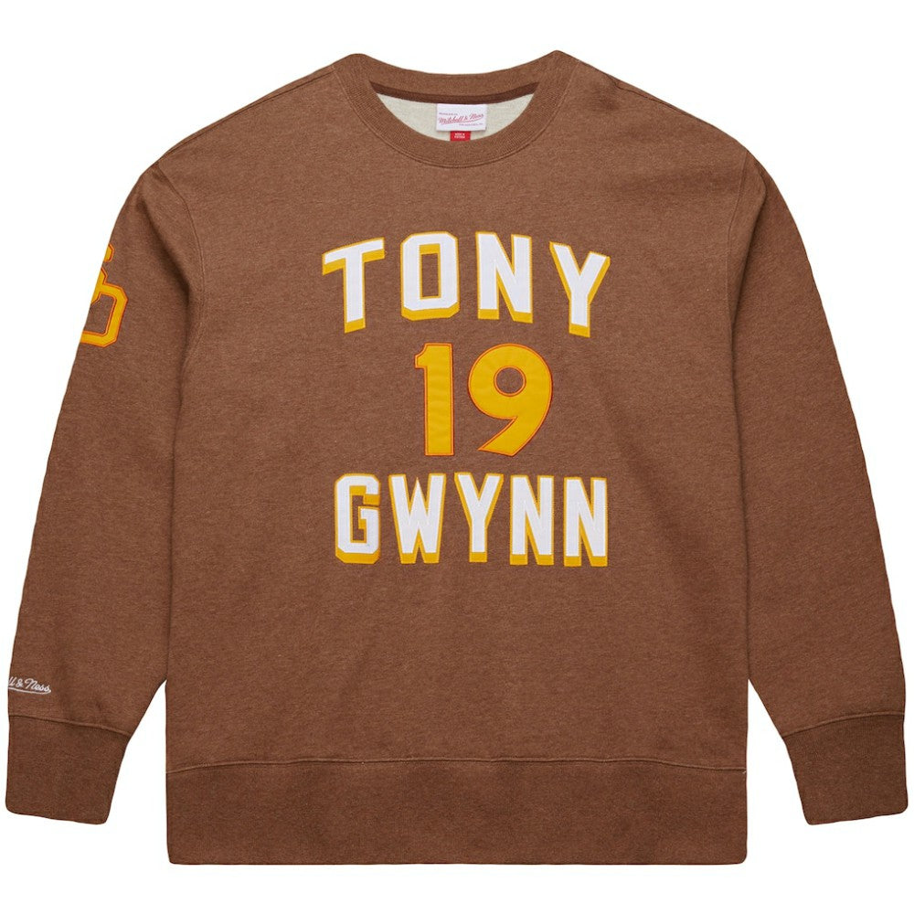 Tony Gwynn San Diego Padres Mitchell & Ness Legends Collection Vintage Logo Name & Number Fleece Pullover Sweatshirt Near Me