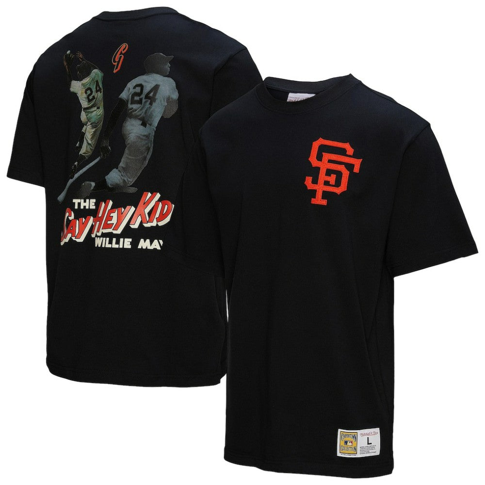 Willie Mays San Francisco Giants Mitchell & Ness Legends Collection Vintage Logo T-Shirt Outlet