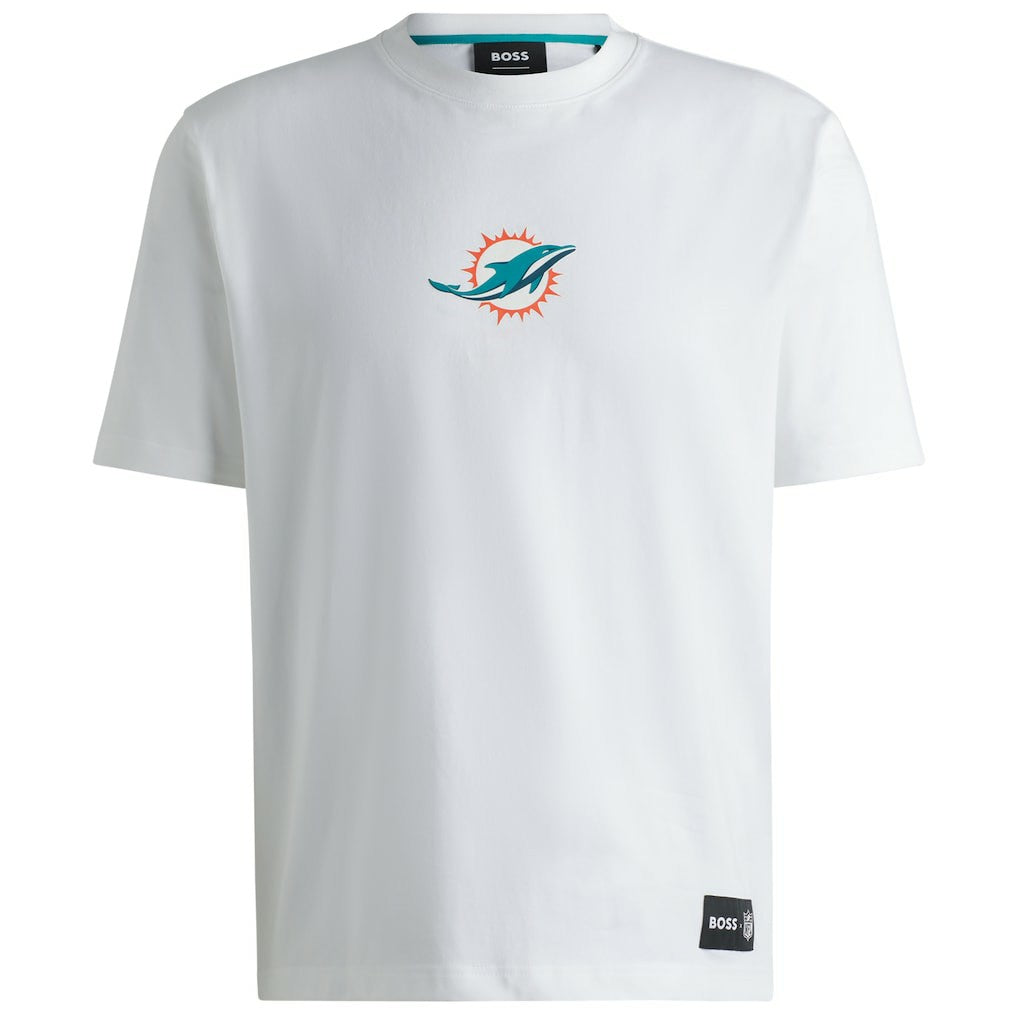 Miami Dolphins Hugo Boss Unisex Brady T-Shirt - White - NFL