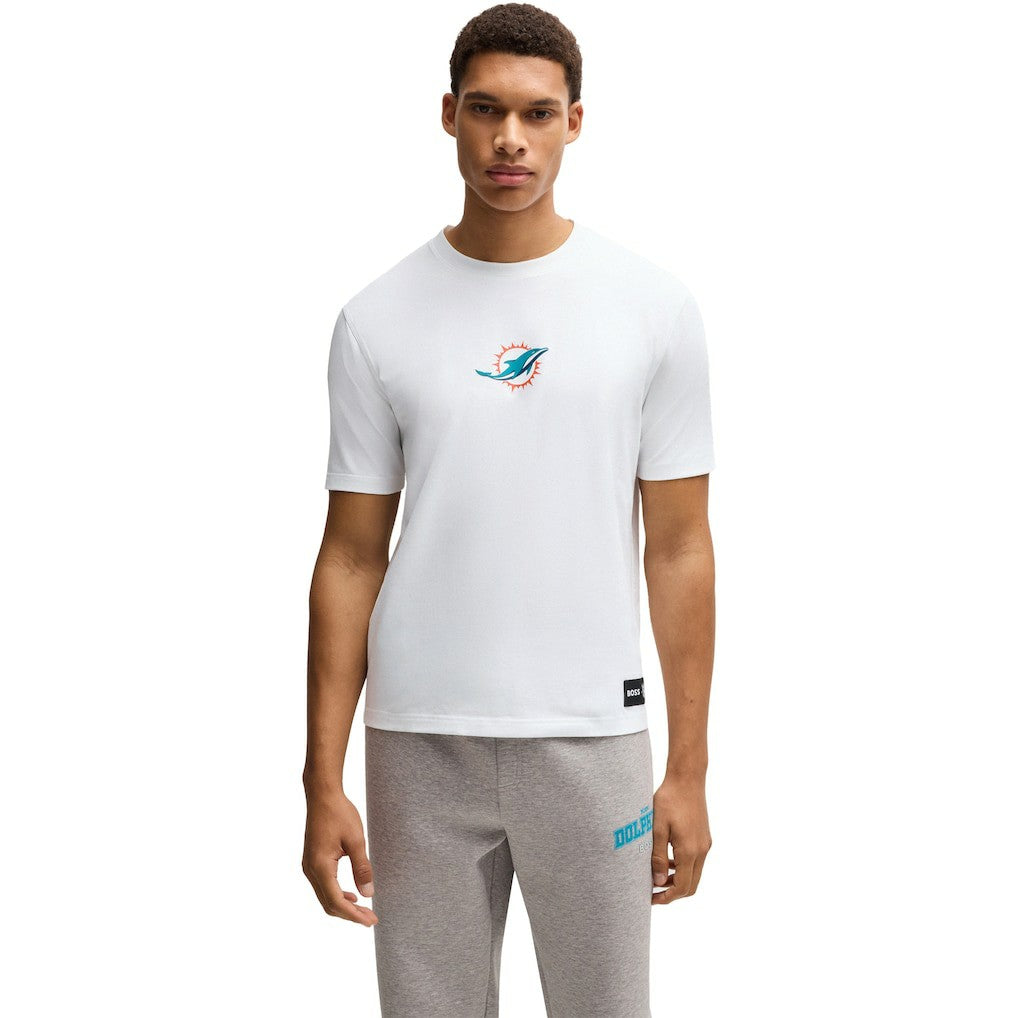 Miami Dolphins Hugo Boss Unisex Brady T-Shirt - White - NFL