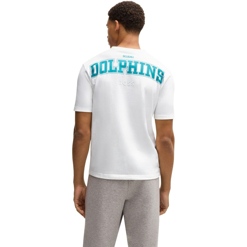 Miami Dolphins Hugo Boss Unisex Brady T-Shirt - White - NFL