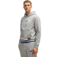 Los Angeles Rams Hugo Boss Unisex Woodson Tri-Blend Hoodie - Heather Gray - NFL