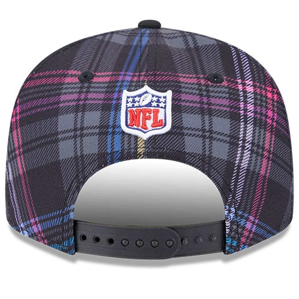 Cleveland Browns New Era 2024 NFL Crucial Catch Plaid 9FIFTY Snapback Hat - Black - NFL