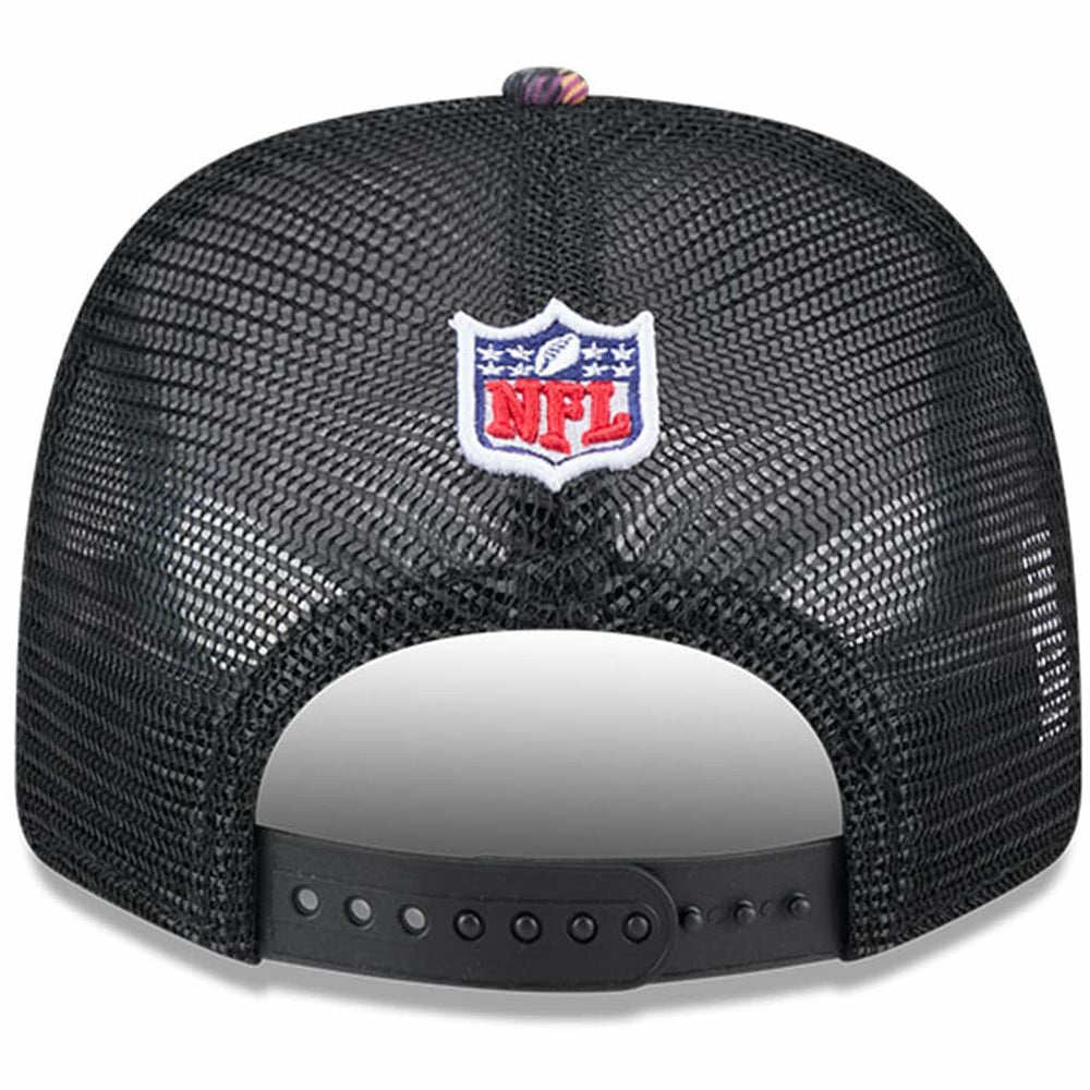 Cleveland Browns New Era 2024 NFL Crucial Catch Plaid 9SEVENTY Trucker Snapback Hat - Black - NFL