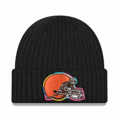 Cleveland Browns New Era 2024 NFL Crucial Catch Cuffed Knit Hat - Black - NFL