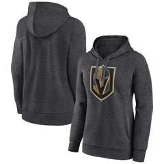 Vegas Golden Knights Women's Primary Logo Pullover Hoodie - Charcoal | NHL Lifestyle