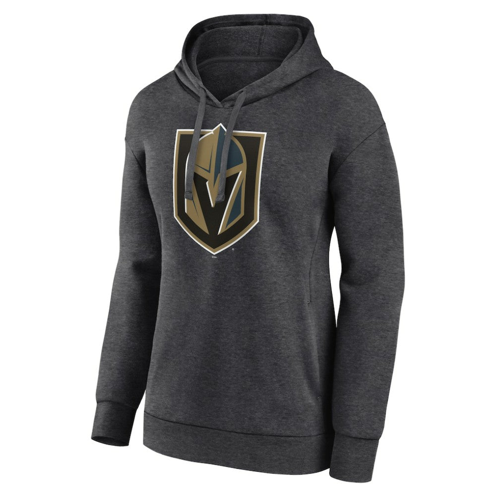 Vegas Golden Knights Women's Primary Logo Pullover Hoodie - Charcoal | NHL Lifestyle