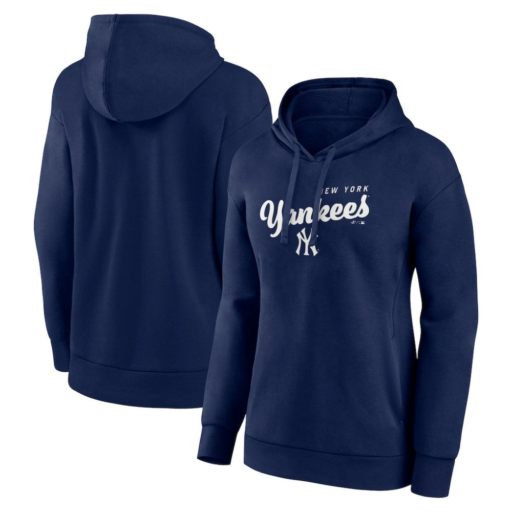 New York Yankees Logo Athletic Women's Logo Triumphant V-Neck Pullover Hoodie Online