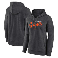 San Francisco Giants Logo Athletic Women's Logo Triumphant V-Neck Pullover Hoodie Outlet