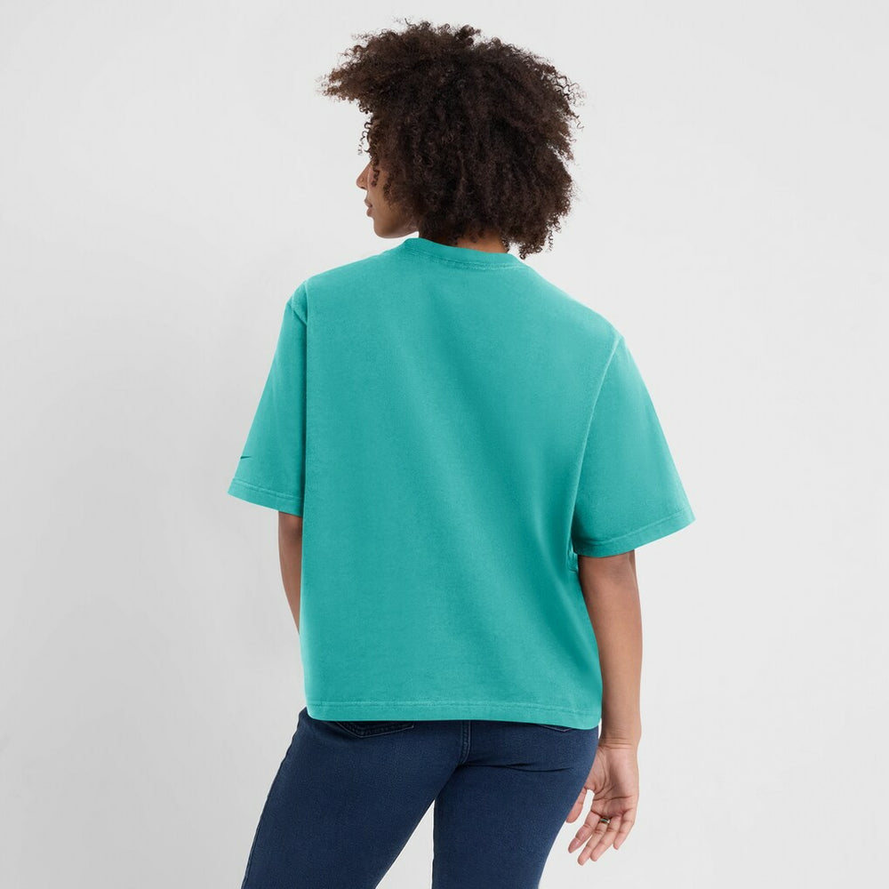Miami Dolphins Women's Glory Arch Boxy T-Shirt - Aqua - Nike