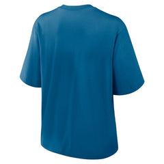 New England Patriots Women's Glory Arch Boxy T-Shirt - Blue - Nike