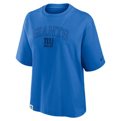 New York Giants Women's Glory Arch Boxy T-Shirt - Royal - Nike