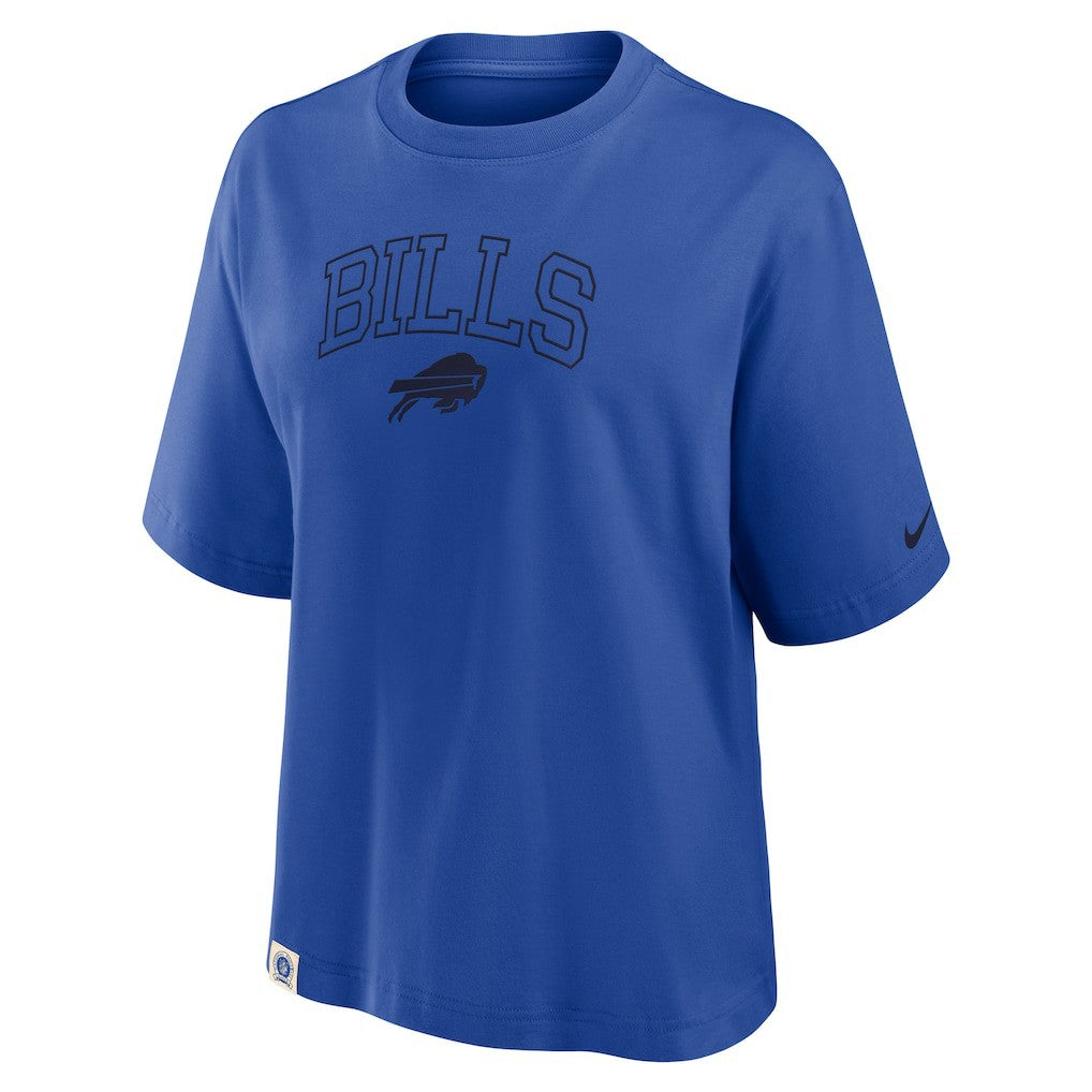 Buffalo Bills Women's Glory Arch Boxy T-Shirt - Royal - Nike