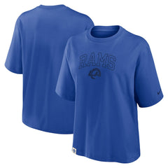 Los Angeles Rams Women's Glory Arch Boxy T-Shirt - Royal - Nike