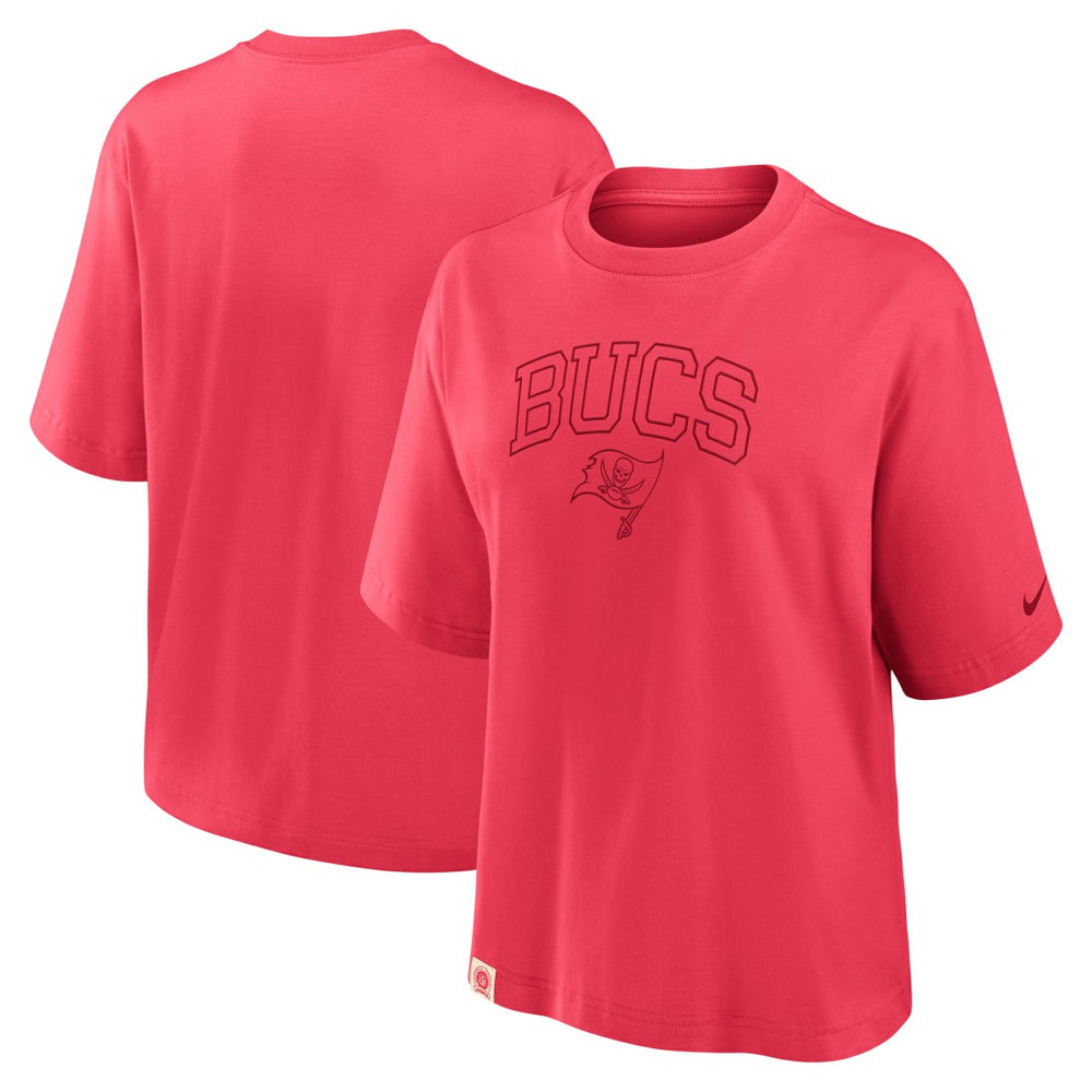 Tampa Bay Buccaneers Women's Glory Arch Boxy T-Shirt - Red - Nike
